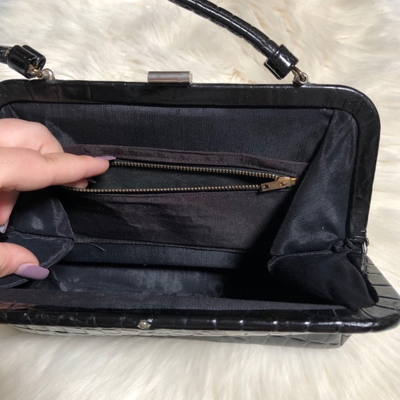 Vintage Mid Century Supreme Leather Handbag Purse - Picture 9 of 12